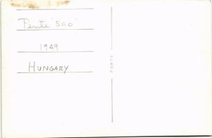1949 Pente "500", Pentelényi János kisautója "Próbakocsi 54" rendszámmal / Hunga...