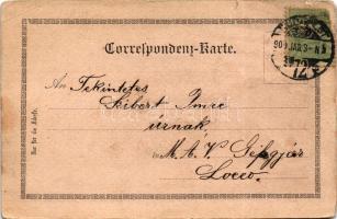 1900 Abgeblick - Verlag von O.F. Berg's "Kikeriki", Wien I. / Jewish art postcard, Ju...