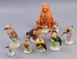 Bodrogkeresztúri 9 darab figura, m: 17 cm alatt