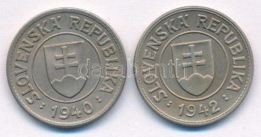Szlovákia 1940. 1K Cu-Ni + 1942. 1K Cu-Ni T:AU patina
Slovakia 1940. 1 Koruna Cu-Ni + 1942. 1 Korun...
