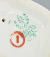 Hollóházi papagájok, kézzel festett porcelán, jelzett, hibátlan, m: 17 cm