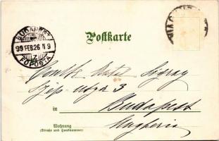 1899 (Vorläufer) Unwiderstehlich! Laura, Resi, Hilda, Peperl, Susi. Radfahrer-Postkarten v. M. Seege...