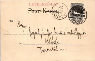 1898 (Vorläufer) Kerékpáros művészlap. Farb. Radfähr-Karte No. 7. v. L. Schaller, Kanitz C. és fiai ...