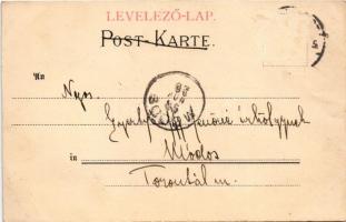 1898 (Vorläufer) Kerékpáros művészlap. Farb. Radfähr-Karte No. 4. v. L. Schaller, Kanitz C. és fiai ...