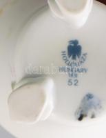 Hollóházi ördögkarmos kisváza, jelzett, hibátlan, m: 9,5 cm