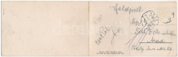 1914 Tuzla, 2-tiled folding panoramacard. Druck der Ung. Lichtdruck Act. Ges. 153. (Rb)