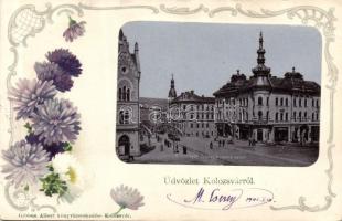 Kolozsvár with pharmacy and the Phőnix shop litho (EB)