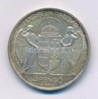 1939. 5P Ag "Horthy balra" T:AU,XF patina
Adamo P8.2