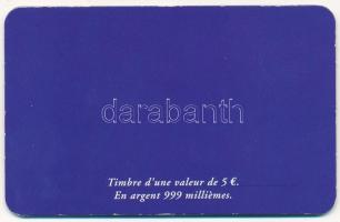 Franciaország 2006. 5E Ag "Marianne ezüstbélyeg" bélyegérem díszlapon (0.999) T:AU France ...