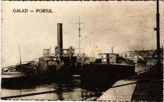 1943 Galati, Galatz; Portul / port, steamship (fl)