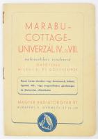 cca 1930 Marabu - Cottage - Univerzák kazánok képes ismertető füzet 24p.