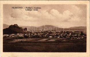 1931 Fülek, Filakovo; látkép a várral / pohlad z hradom / castle