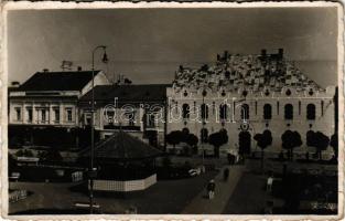 1941 Máramarossziget, Sighetu Marmatiei; Fő tér, leányiskola / main square, girls school (Rb)