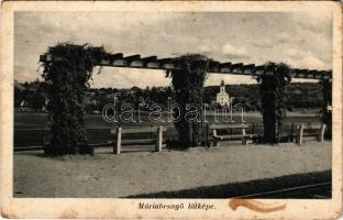 1939 Máriabesnyő (Gödöllő), látkép a vasútállomás felől (lyuk / pinhole)