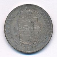 1878KB 1Ft Ag "Ferenc József / Középcímer" T:XF,VF patina Adamo M15