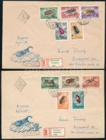 1954 Rovarok sor 2 db FDC / Mi 1354-1363 2 FDC