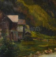 Jelzés nélkül, XX. sz. első fele: Hegyvidék (Tátra?). Olaj, vászon, javított. 37,5x47,5 cm