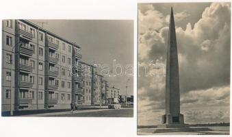 TALLIN - 16 db MODERN postatiszta fekete-fehér észt város képeslap