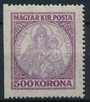 1921 Koronás Madonna 500K bal oldalon fogazatlan