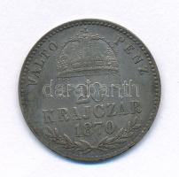 1870KB 20kr Ag "Váltó Pénz" T:XF,VF patina 
Adamo M11.1