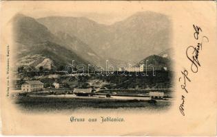 1899 (Vorläufer) Jablanica, railway station. Verlag von E. Weinmann (EB)