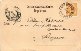 1899 (Vorläufer) Jablanica, railway station. Verlag von E. Weinmann (EB)