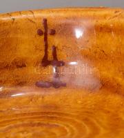 Fekete János (1929-1999): Nagyméretű hármas fali gyertyatartó. Jelzett, feliratos, 32x39 cm /// / KI...