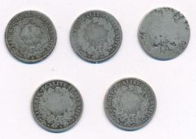 Franciaország ~1866-1870. 1Fr Ag "III. Napóleon" + 1871A 1Fr Ag + 1872A 1Fr Ag (3x) T:VF-V...