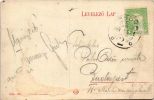 1909 Ada Kaleh, Török sziget, bazár, üzletek. Divald Károly műintézete 2106-1909. / Turkish island, ...