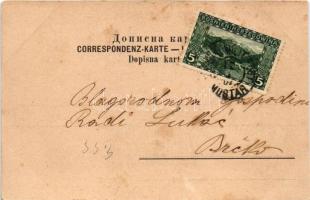 Mostar, Strassenbild. Ankunft der Hoch u. Deutschmeister / arrival of military generals, street view...