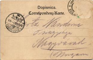 Bosanski Brod, Monumentplatz, Gasthaus / monument square, inn. Drag Miletic (Rb)