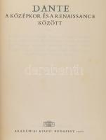 Kardos Tibor (szerk.): Dante a középkor és a renaissance között. Bp., 1966, Akadémiai. Kiadói egészv...