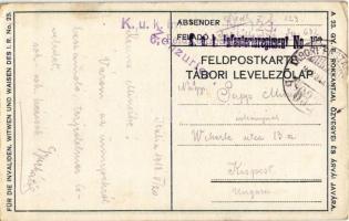 1918 A 23. gyalogezred rokkantjai, özvegyei és árvái javára / Kriegsfürsorge IR. 23. / WWI K.u.K. 23...