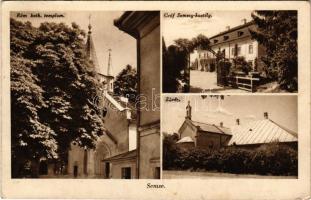 Semse, Sömse, Semsa; Római katolikus templom, zárda, Gróf Semsey kastély. Fogyasztási szövetkezet kiadása / Catholic church, nunnery, castle (EK)