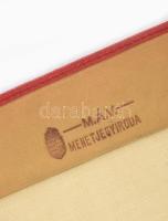 cca 1930 MÁV menetjegytartó bőr tárca jó állapotban 16x12 cm