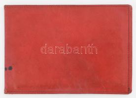 cca 1930 MÁV menetjegytartó bőr tárca jó állapotban 16x12 cm