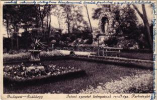 1935 Budapest XII. Svábhegy, Isteni szeretet leányainak rendháza, park. Foto Kvassay (EK)