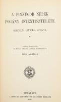 Krohn Gyula: A finnugor népek pogány istentisztelete. Bp., 1908, MTA. Kiadói egészvászon kötés, jó állapotban.