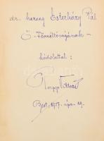 Papp Viktor: Beethoven élete és művei. Esterházy Pálnak DEDIKÁLT! Bp., 1927, Pantheon. Kiadói foltos...