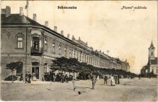 1914 Békéscsaba, Fiume szálloda. Teván Adolf kiadása (fl)