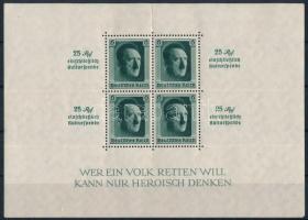 Deutsches Reich 1937 Mi block 9 (Mi EUR 320,-) (felül szakadás, gumihiba / torn above, gum disturbance)