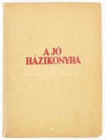 Hunyady Erzsébet, bánffyhunyadi: A jó házi konyha. Így kell főzni! A sütés-főzés tudományának új kódexe. Összeáll.: - - -. Bp.,én. (cca 1930), Singer és Wolfner, XLIV+468 p. 6., átdolgozott és bővített kiadás. Kiadói egészvászon-kötés, kopott borítóval, a címlap és az elülső szennylap kijár, laza, kissé sérült fűzéssel.