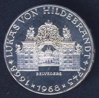 Ausztria 1968. 25Sch Ag "Lukas von Hildebrandt" T:PP