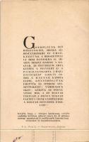 1942 Karácsonya Harcoló honvédeinké és hozzátartozóiké; levente szimbólumokkal, hajtható lap / WWII ...