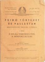 Deutsch - Löwinger: Zsidó történet és vallástan. Hagyományhű iskolák számára. I. rész. A világ teremtésétől a honfoglalásig Bp., é.n. Schlesinger Jos. 187p. Kiadói papírkötésben kis gyűrődésekkel