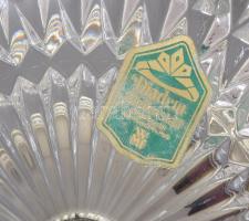 WMF "Diadem" ólomkristály talpas kínáló, jelzett, címkével jelzett, d: 19 cm, m: 11 cm
