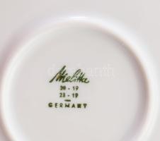 cca 1960, Melitta 25 darabos 6 személyes reggeliző készlet. Designer: Lieselotte Kantner (1927-2024)...