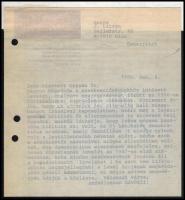 1986 Litván József (1900-1988) ipari vezető, vezérigazgató autográf levele Borbándi Gyula (1919-2014...