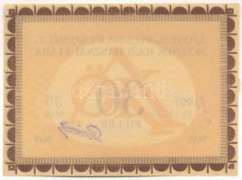 Budapest 1921. 30f "Apostol-Nyomda R.T." T:AU ragasztónyom / Hungary / Budapest 1921. 30 F...