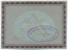 Budapest 1921. 70f "Apostol-Nyomda R.T." T:AU / Hungary / Budapest 1921. 70 Fillér "A...